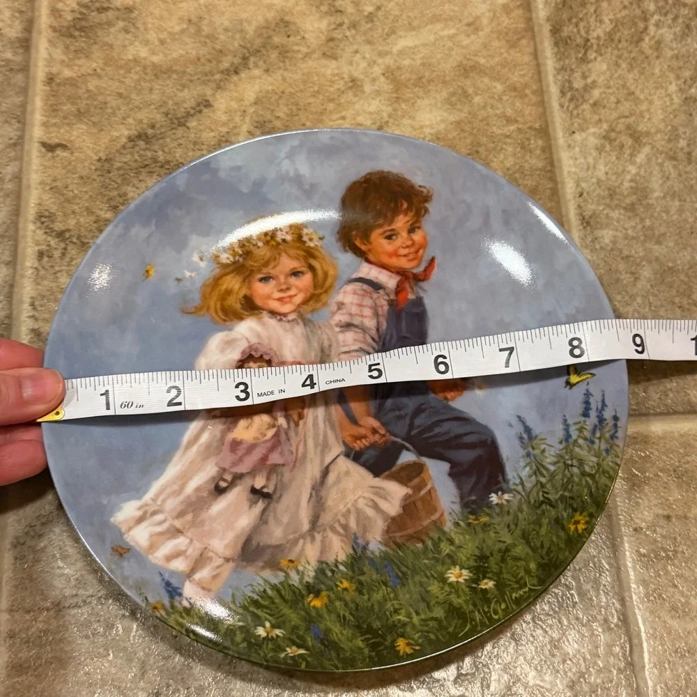 Reco Jack and Jill John McClelland Mother Goose Collector Plate 1986 8.5